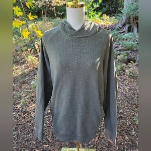 Lululemon Olive Green Textured Fall Swaeter Hoodie